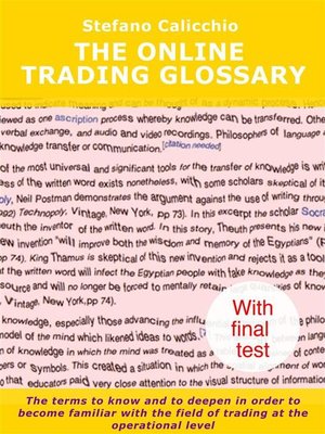 cover image of The online trading glossary